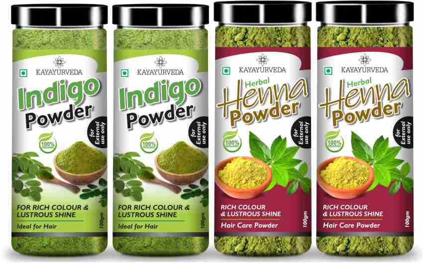 OEHB 100% Natural Indigo Powder 100gm(Pack of 2 each 50gm)
