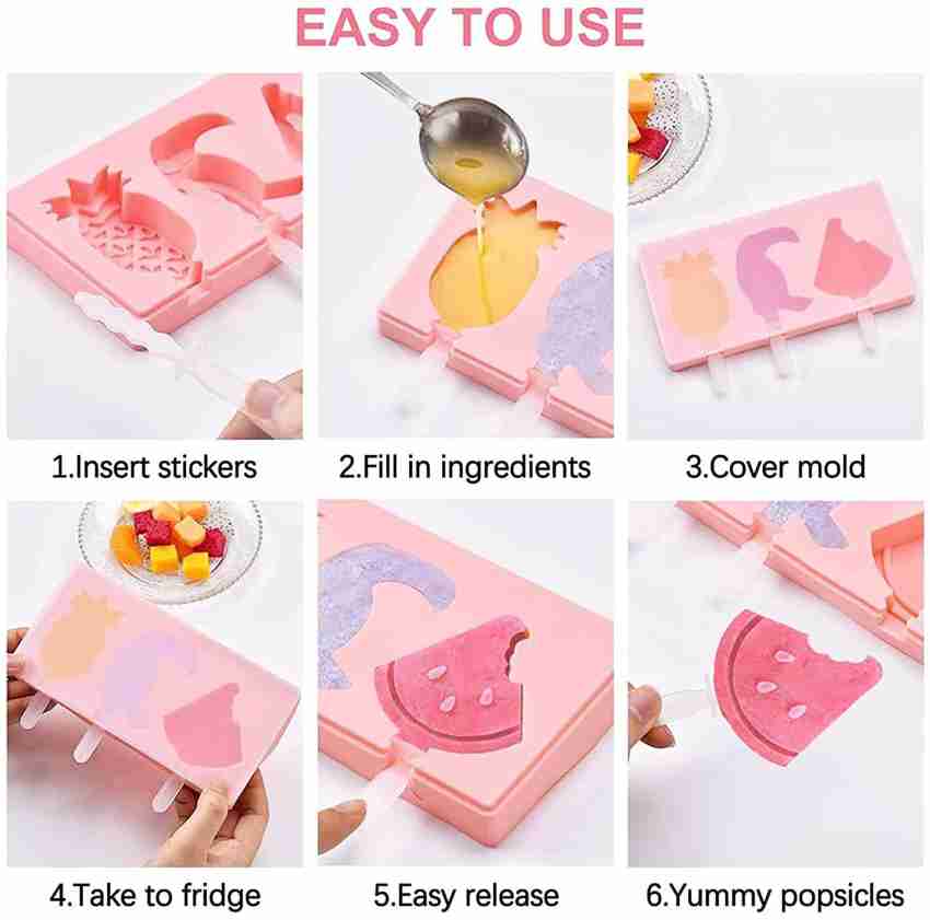 3pcs Silicone Ice Cream Mold