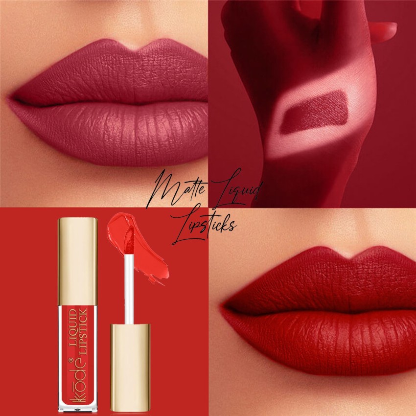 Neon Red Matte Liquid Lipstick. Magenta Red Lipstick Bright 