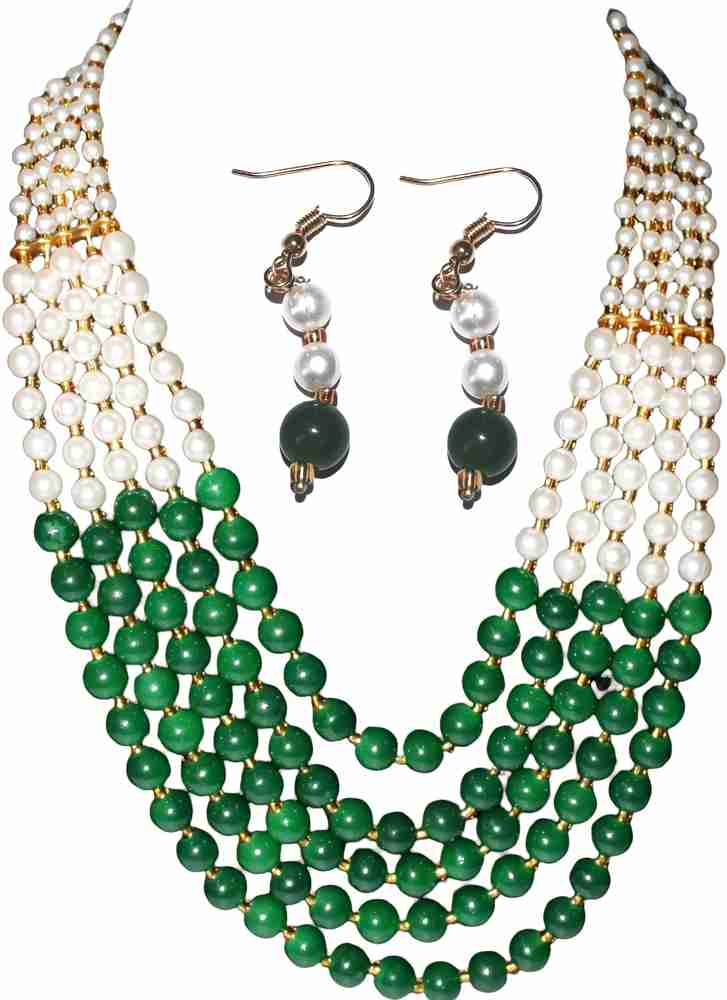 Moti necklace set designs discount