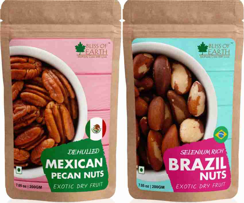 Bliss Of Earth Naturally Organic Super Healthy Brazil Nuts (raw & Dehulled)