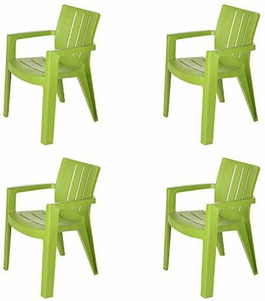 Green plastic garden chairs b and q sales