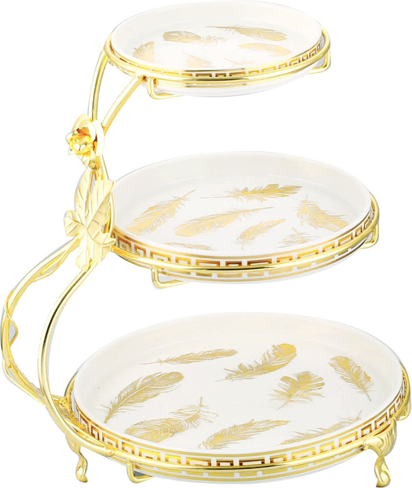 3 tier outlet cake stand metal