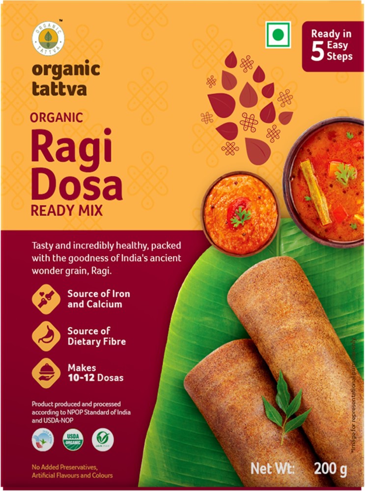 Healthy Because Ragi Dosa Premix- No Rice – Vegan Dukan