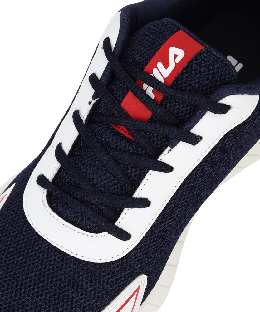 Fila shoes red on sale white and blue