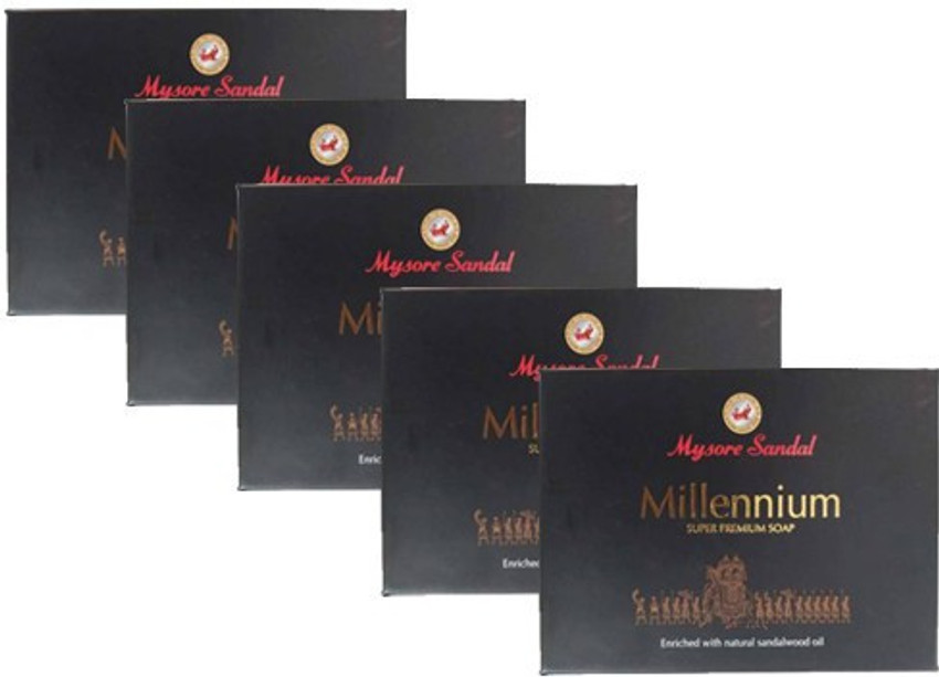 MYSORE SANDAL Millennium Soap 150g Pack of 5 5 x 150 g Price in India Buy MYSORE SANDAL Millennium Soap 150g Pack of 5 5 x 150 g Online In India Reviews Ratings Features Flipkart