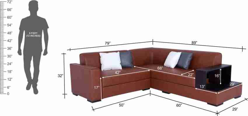 Flipkart Perfect Homes Conwy L Shape RHS Leatherette 5 Seater Sofa Price in  India - Buy Flipkart Perfect Homes Conwy L Shape RHS Leatherette 5 Seater  Sofa online at