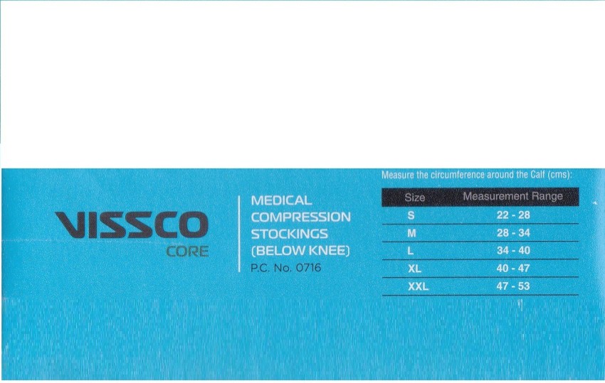 Buy Vissco PC0716 Medical Compression Below Knee (Medium) Online at Low  Prices in India 