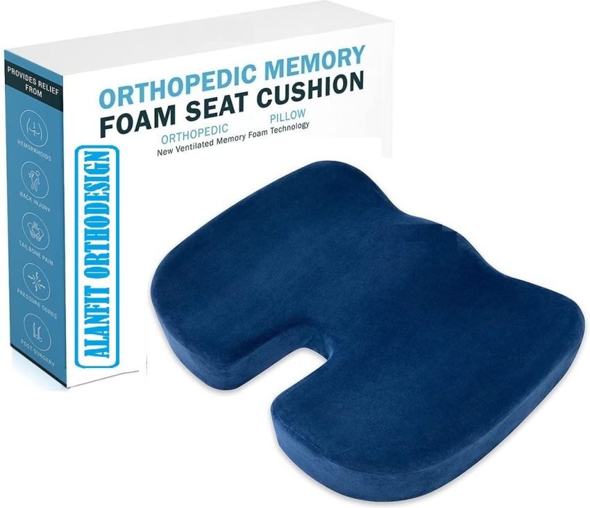 Buy ALANFIT ORTHODESIGN Memory Foam Large Back Support Cushion for
