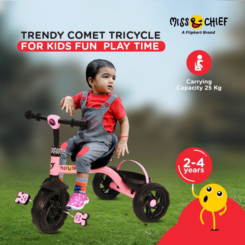 Miss Chief by Flipkart Comet Stylish Tricycle for Kids with Rear