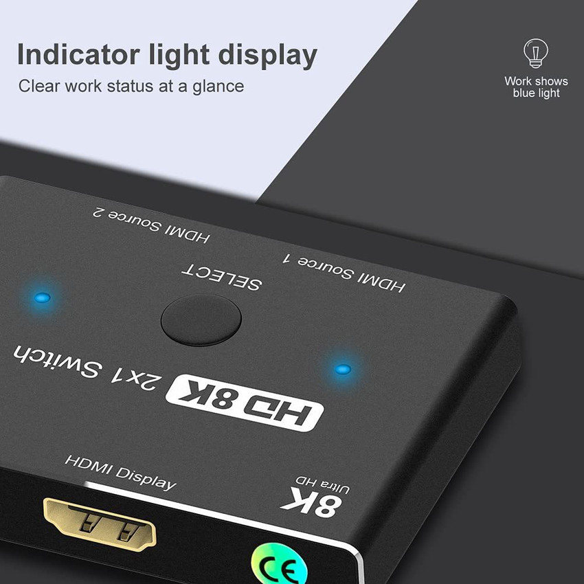 microware TV out Cable HDMI 2.1 Switcher 8K 60Hz 4K 120Hz High
