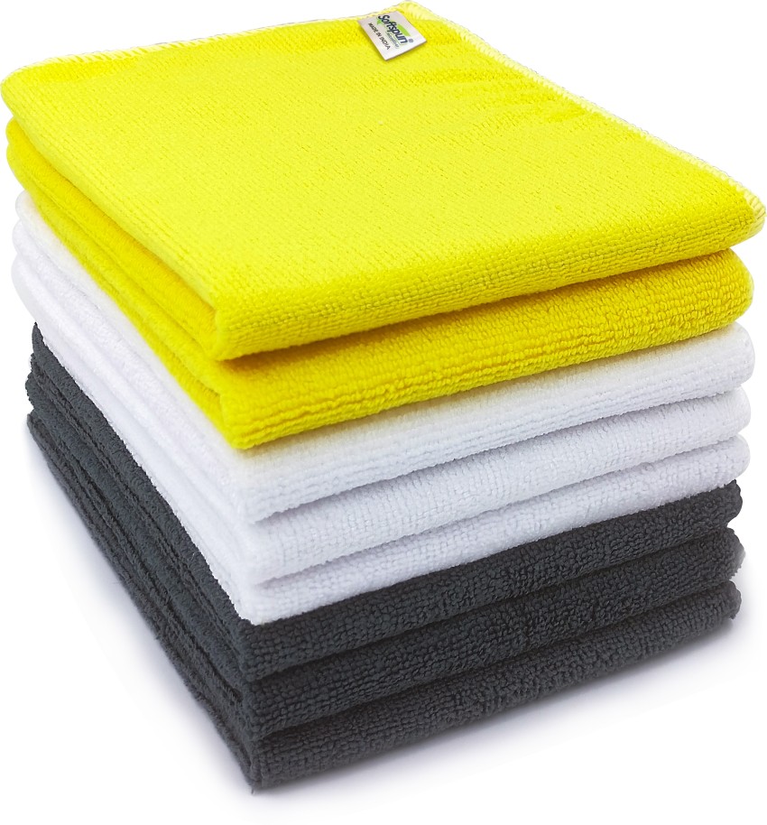 Buy Softspun Multicolor Microfiber Cloth (Pack of 10) Online at