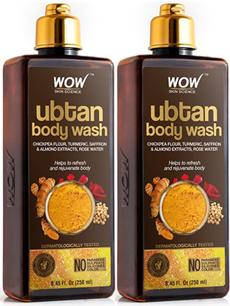 WOW SKIN SCIENCE Ubtan Body Wash for Tan Removal and Glowing Skin