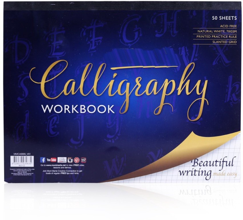 Calligraphy Writing Pad: Calligraphy Workbook - 160 sheet pad (Paperback)