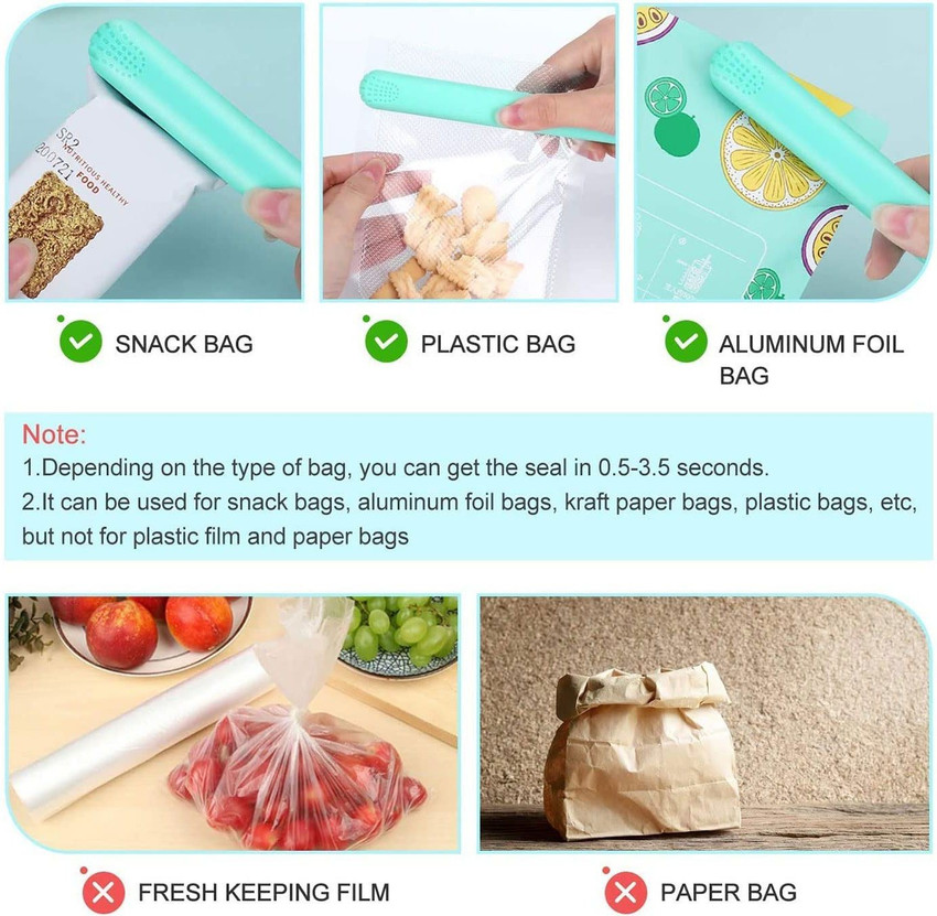 Aluminium foil deals bag sealer