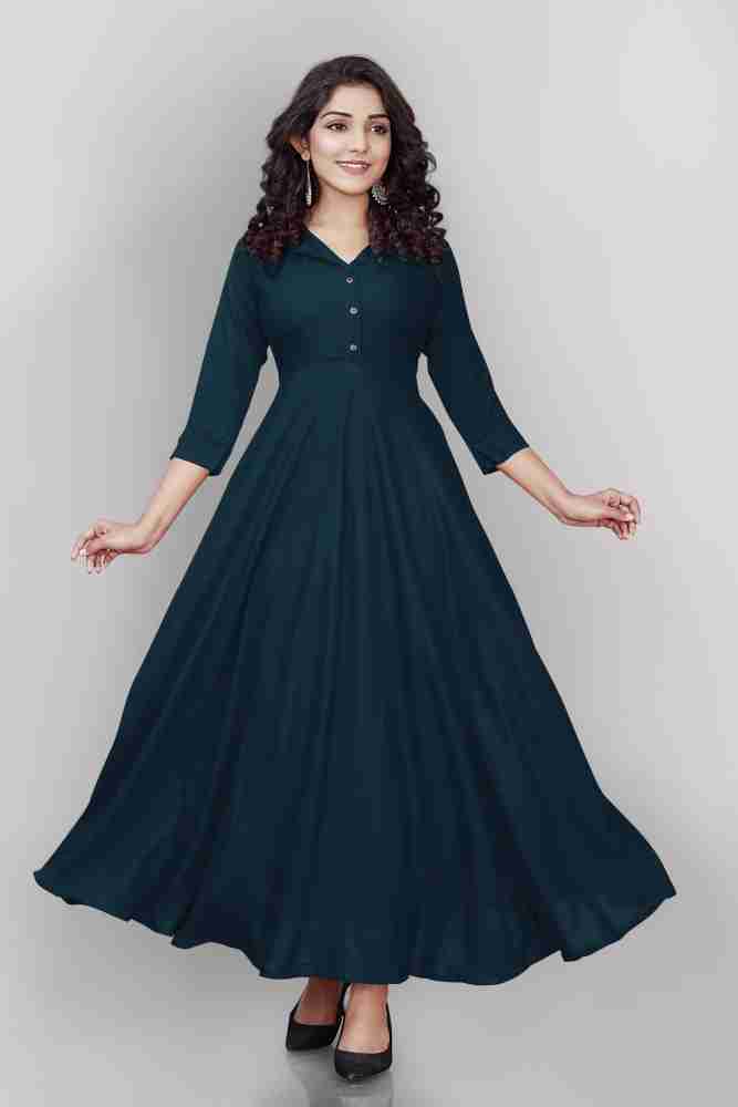 Flipkart long frocks for 2024 ladies