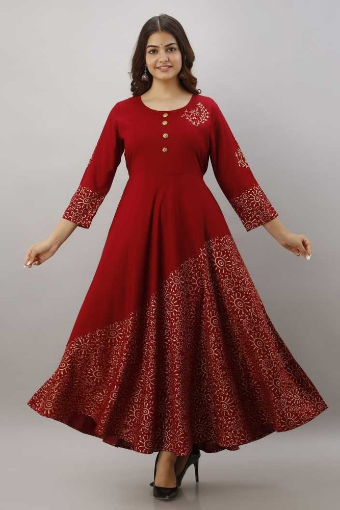 Long frock kurti in flipkart on sale