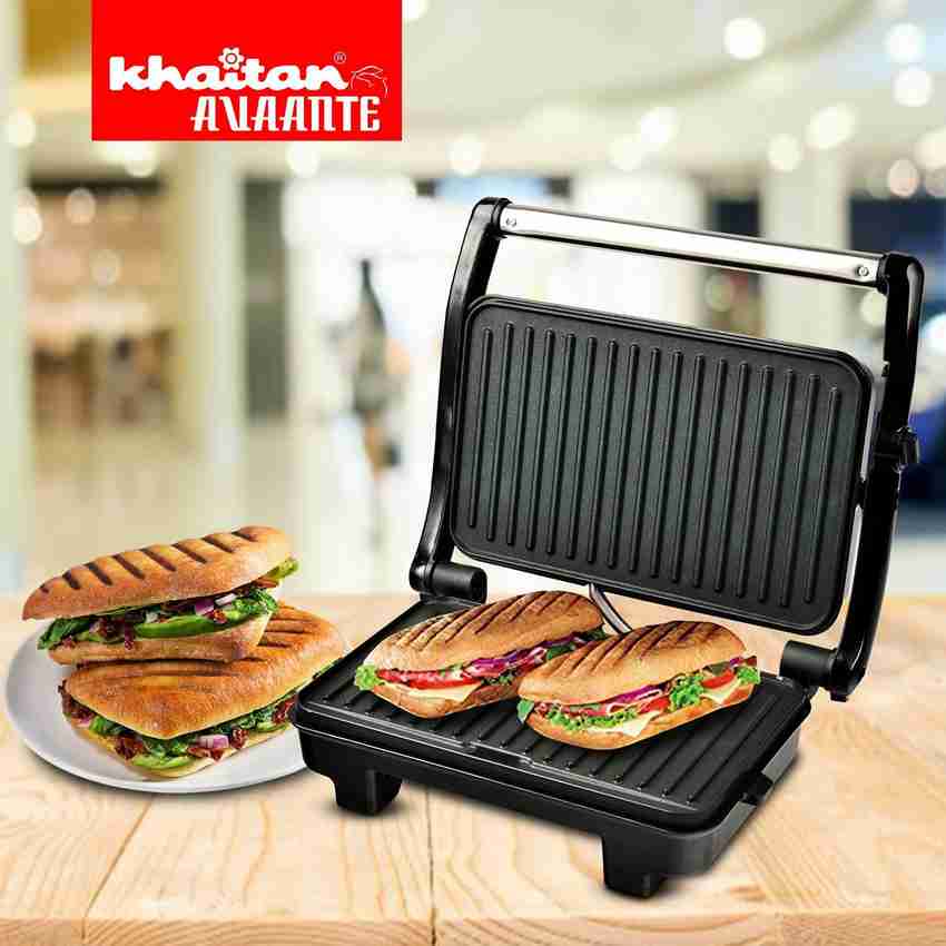 Ibell sm1515 sandwich maker with floating hinges 1000watt panini grill  toast black