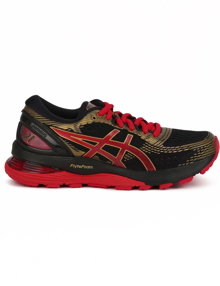 Asics gel nimbus 21 black clearance women's