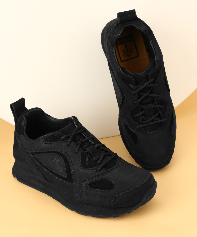 Woodland 2025 black sneakers