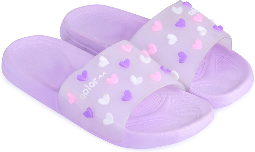 Girls purple slippers top