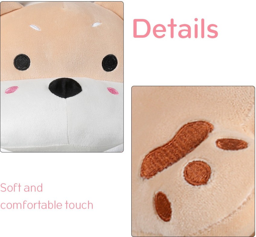 Soft Pillow Stuffed Animal Dog Plush Toy 40CM, Gift for Birthday, Christmas - Miniso - Khaki