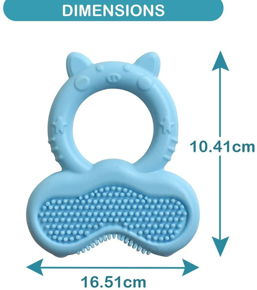 Teething ring best sale with bristles