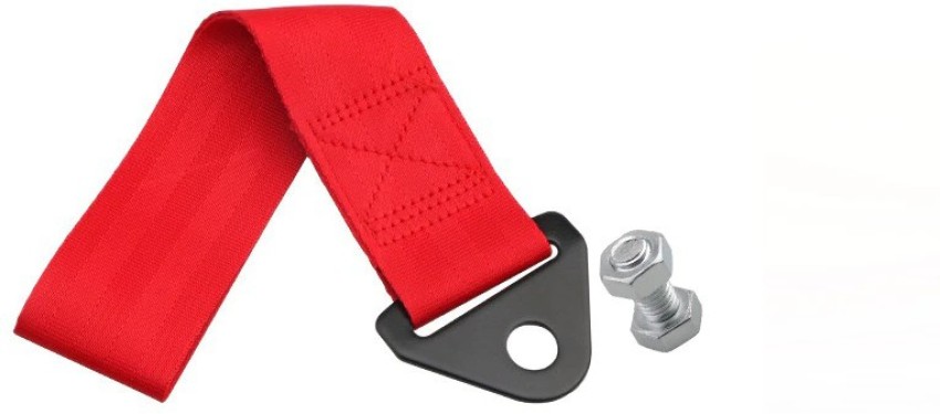 Red Nylon Aluminum Front Bumper Strap Tow Hook For Merccedes Benz