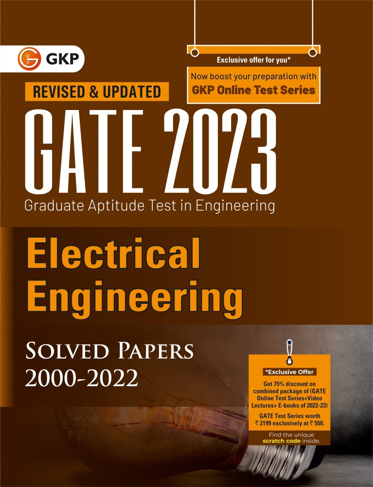 GATE 2022 Electrical Engineering 30 Years Chapterwise, 45% OFF