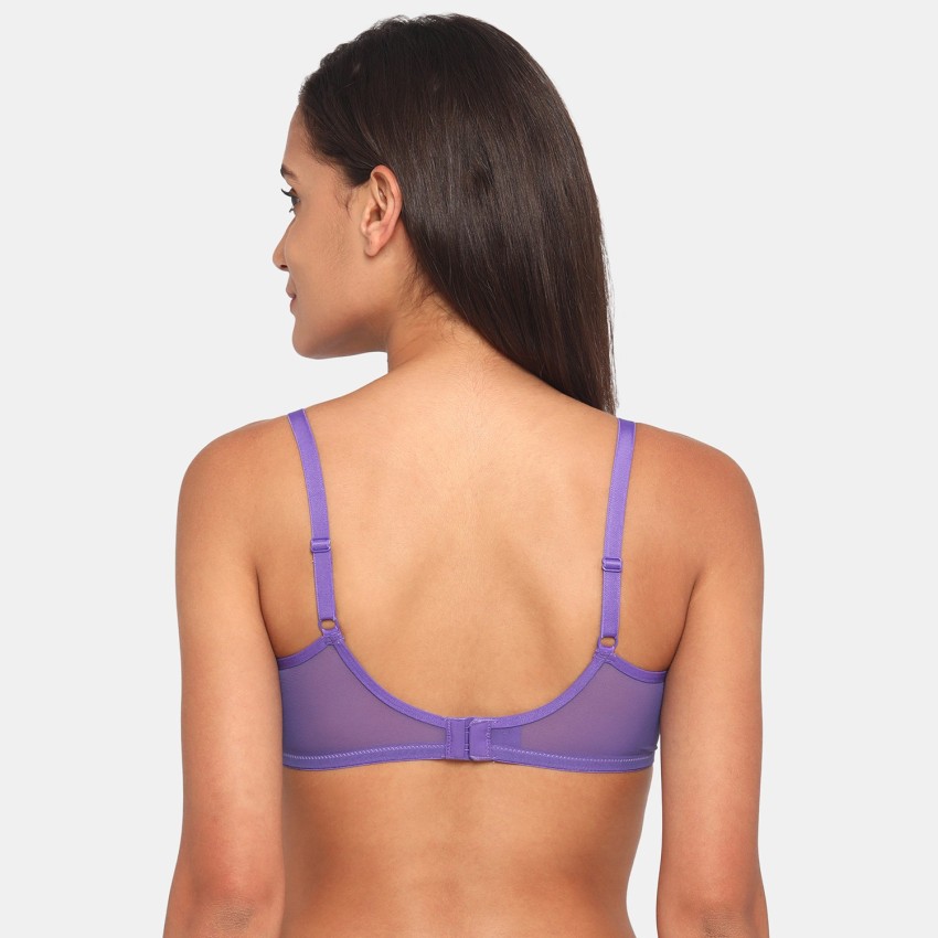 Buy Zivame Non Padded Cotton T Shirt Bra - Purple Online at Low Prices in  India 