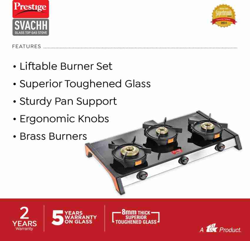 prestige gas stove liftable burner price