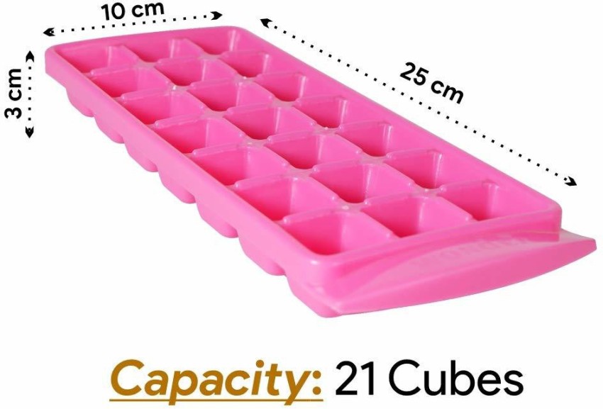 3-pack Silicone Ice Cube Trays With Spill-Resistant Removable Lid, Easy  Release Stackable 21 Cavity