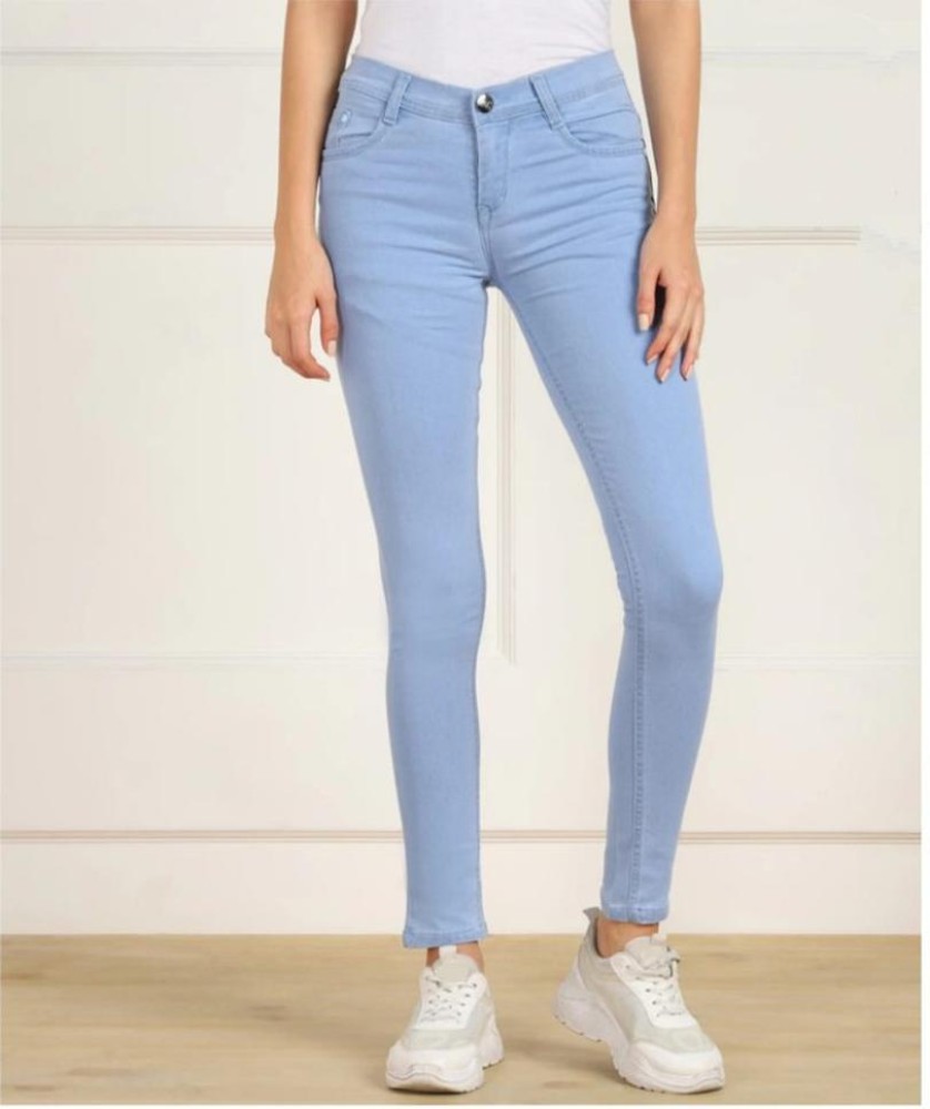 Women Light Blue Jeans - Buy Women Light Blue Jeans online in India