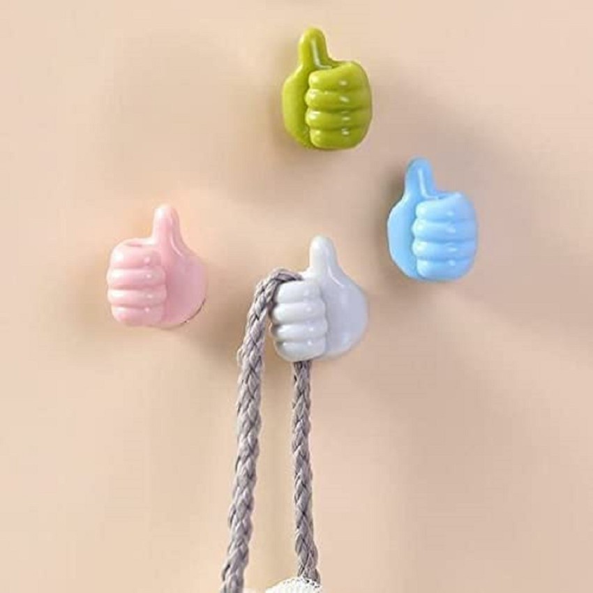 4pcs Silicone Toothbrush Holders Door Cable Hooks Heavy Duty Wall
