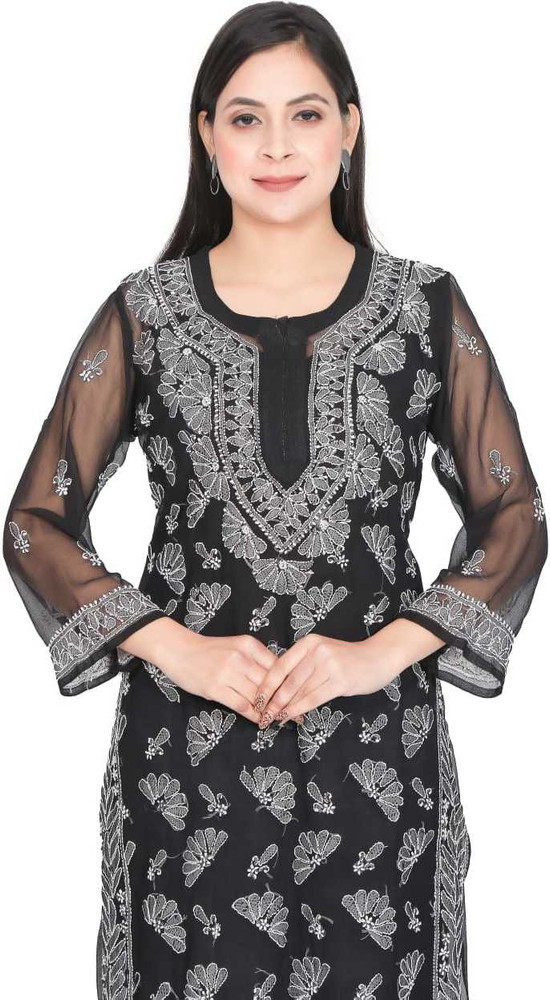 Chikankari kurtis flipkart online