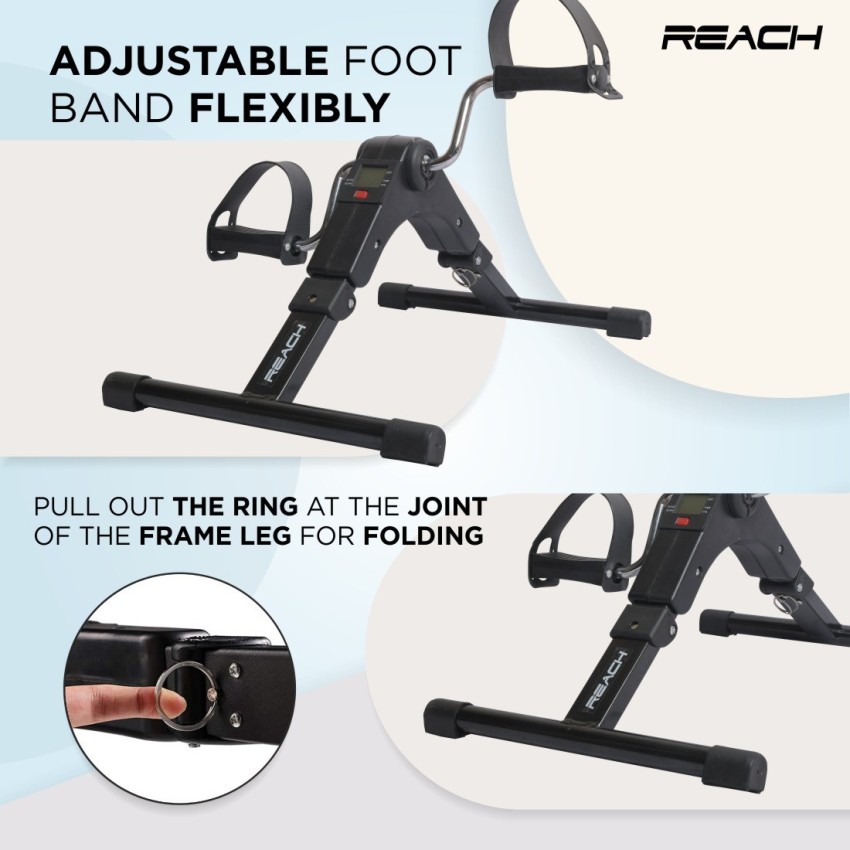 Reach Digital Pedal Exercise Machine Mini Fitness Cycle with