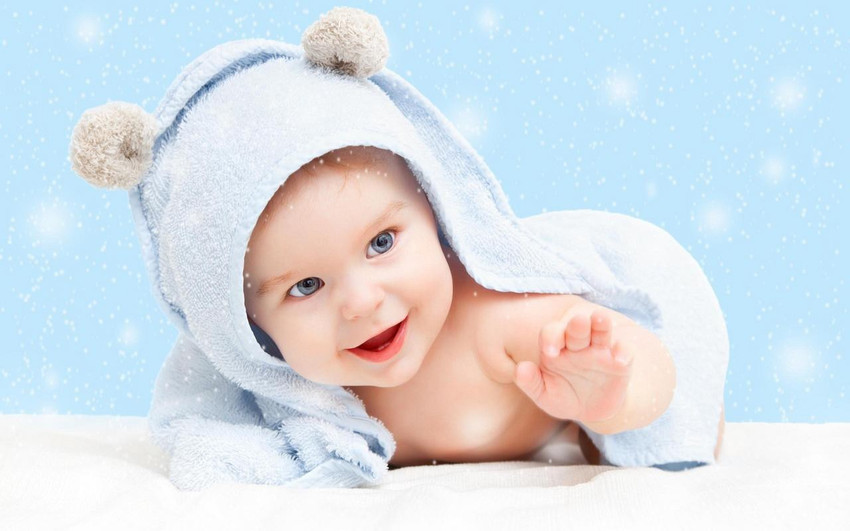 So sweet and cute baby wallpaper Print Poster on LARGE PRINT 36X24