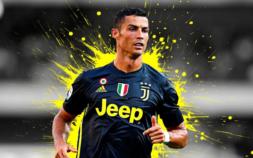 Soccer Superstar Posters Cristiano Ronaldo Canvas Wall Poster Set of 4  Unframed 08 in. X 12 in.