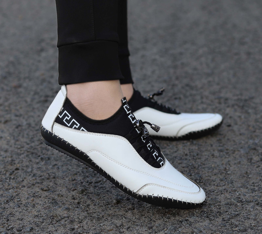 Mens white casual discount loafers