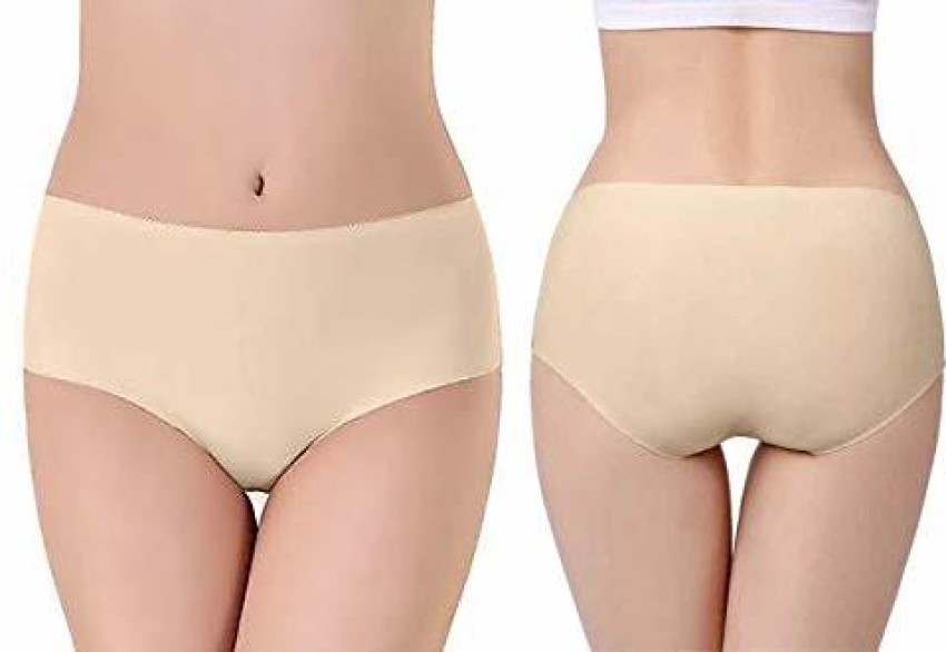 SHAPERX Ladies Inner wear Online Mid Waist Panty Plus Size Pack of 3  Multicolor
