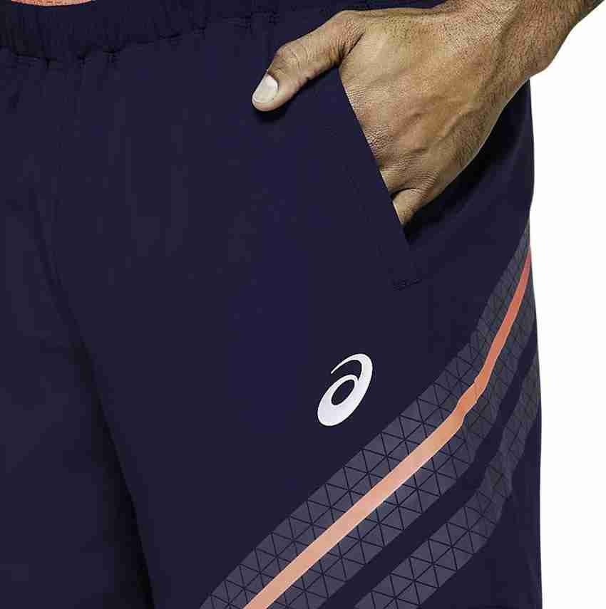 Asics Solid Men Dark Blue Sports Shorts Buy Asics Solid Men Dark