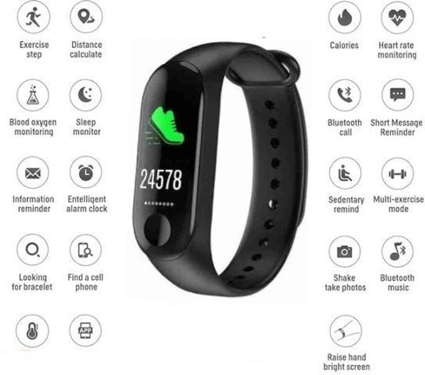 Ykarn Trades m3 smart sports fitness band with multi sports mode