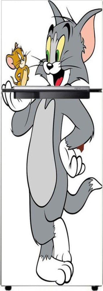 Nandinidecor 160 cm Tom and Jerry Theme 3D Single Door Double Door Fridge  Sticker, Wallpaper Self Adhesive Sticker Price in India - Buy Nandinidecor 160  cm Tom and Jerry Theme 3D Single
