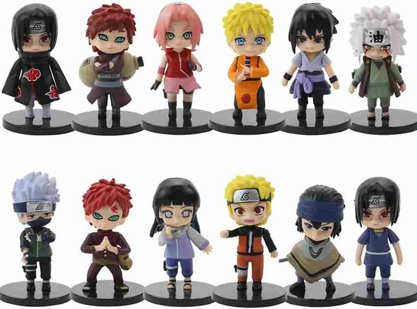 kawaii kart Naruto Shippuden Mini Chibi Naruto Action Figures Set