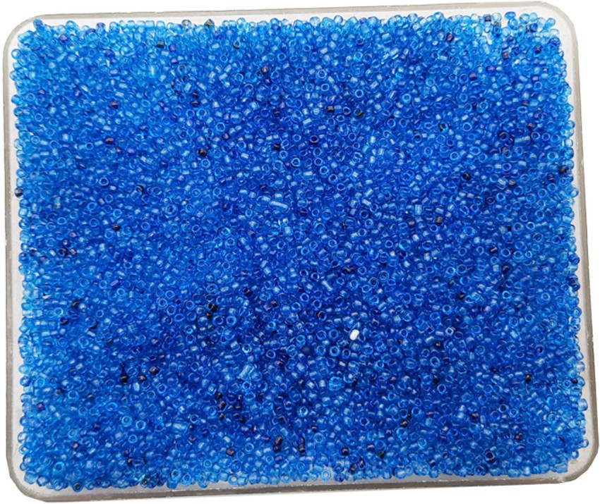 Glass 3-4mm Seed Beads 5 Colors! 200 grams, 5 Flip Top Plastic