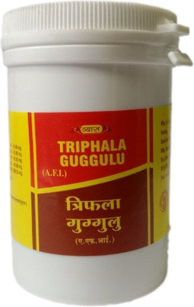 Vyas Trifla Guggulu 50tab Jar of 50 QTY