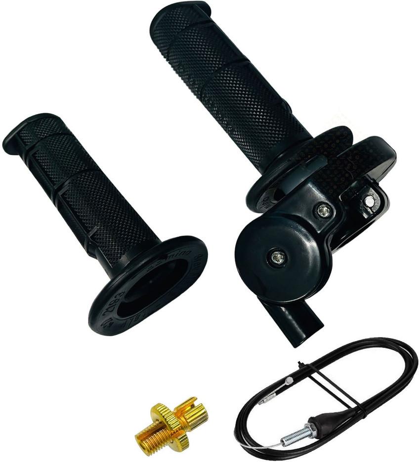 Twist grip outlet handlebar grips