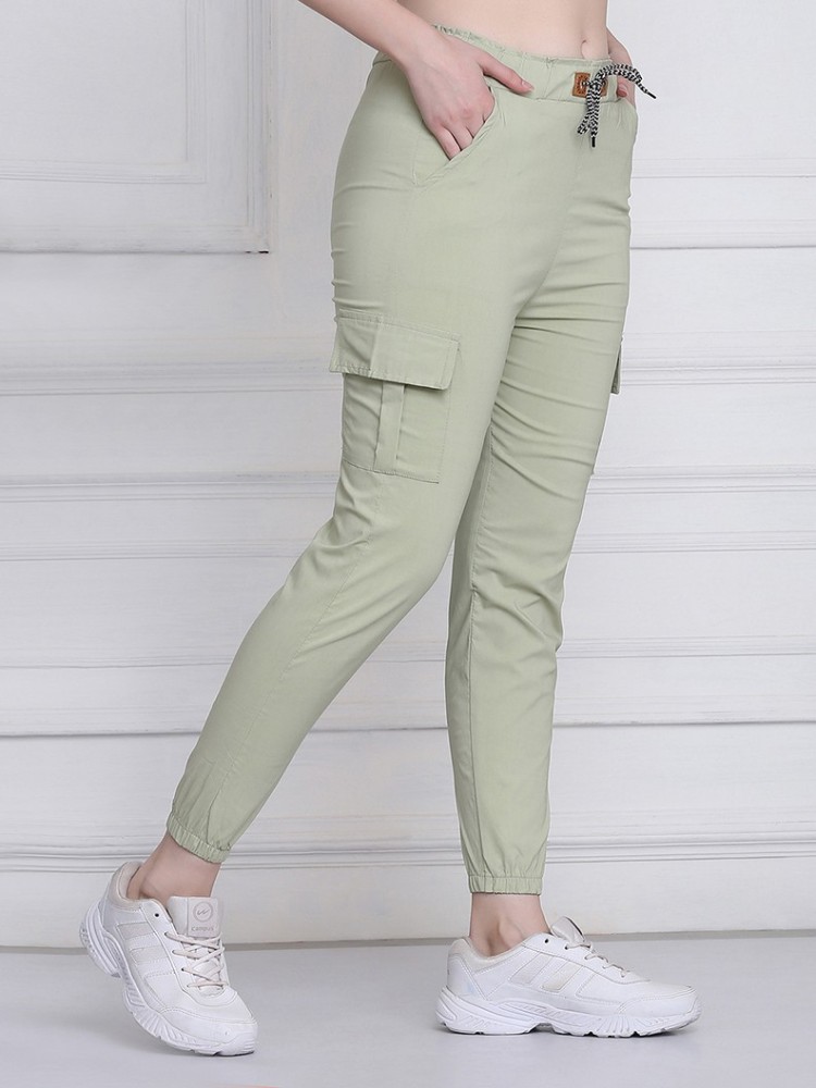 BRUBI Trousers women Slant Pocket Cargo Pants (Color : Army Green, Size :  XS) : Buy Online at Best Price in KSA - Souq is now Amazon.sa: Fashion