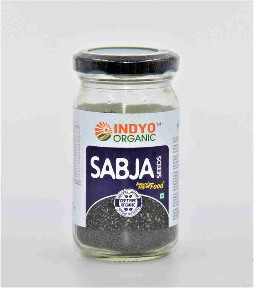 Indyo Organic Sabja seed Pack of 3 Per Pack 100 gm Sweet Basil