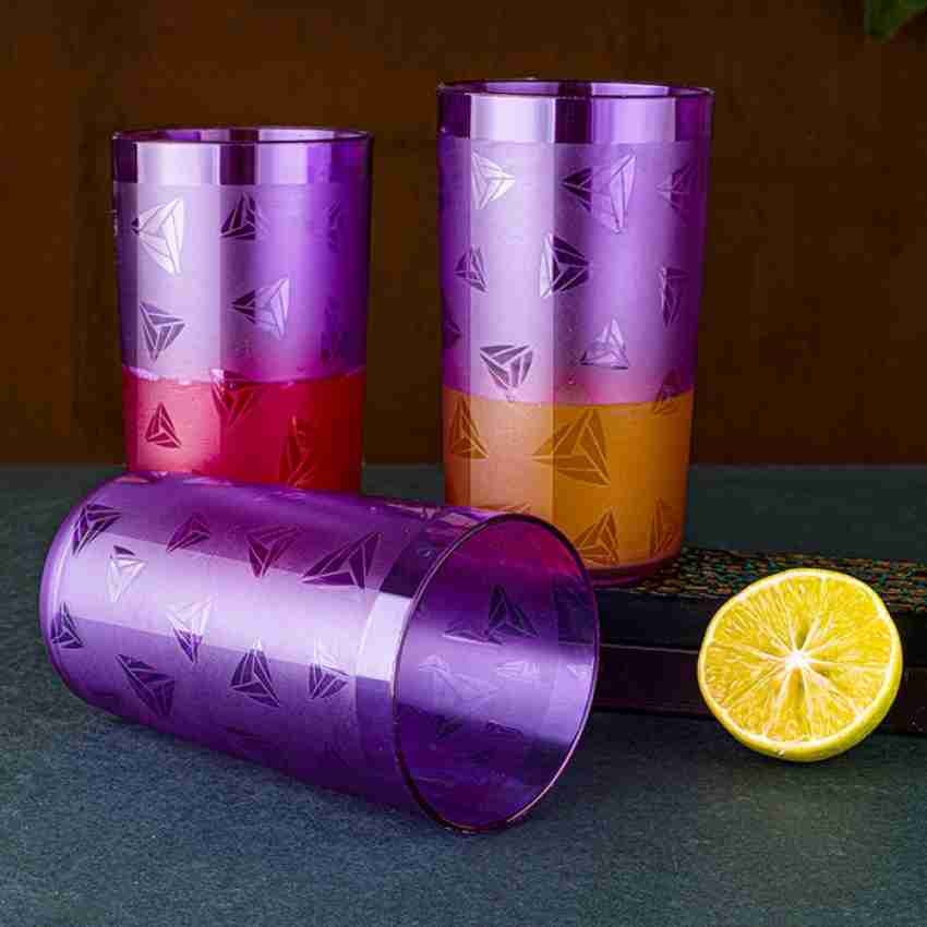 Premium 100% UNBREAKABLE Water Juice Drinking Glasses Set For Kitchen glass  Set Glass Set (300